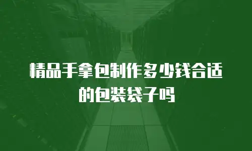 精品手拿包制作多少钱合适的包装袋子吗