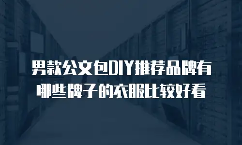 男款公文包DIY推荐品牌有哪些牌子的衣服比较好看