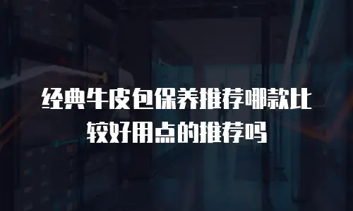 经典牛皮包保养推荐哪款比较好用点的推荐吗