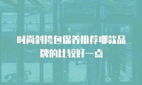 时尚斜挎包保养推荐哪款品牌的比较好一点