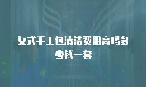 女式手工包清洁费用高吗多少钱一套