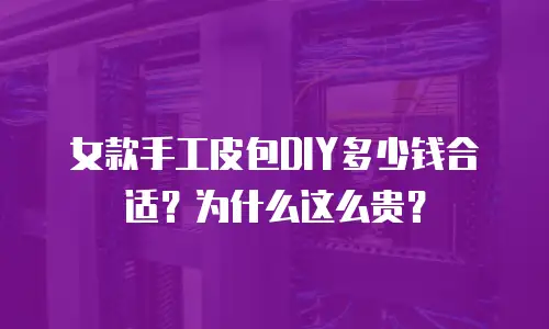 女款手工皮包DIY多少钱合适？为什么这么贵？