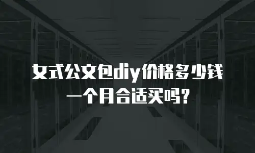 女式公文包diy价格多少钱一个月合适买吗？