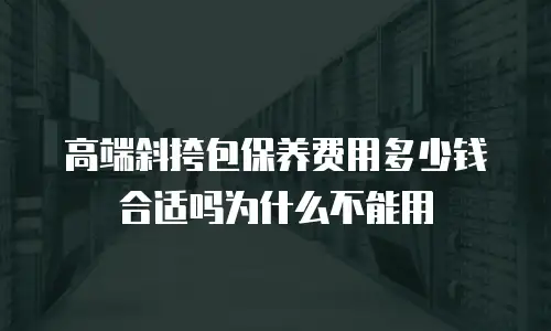 高端斜挎包保养费用多少钱合适吗为什么不能用