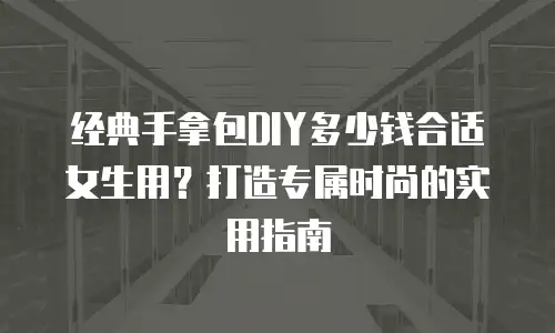 经典手拿包DIY多少钱合适女生用？打造专属时尚的实用指南