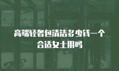 高端轻奢包清洁多少钱一个合适女士用吗