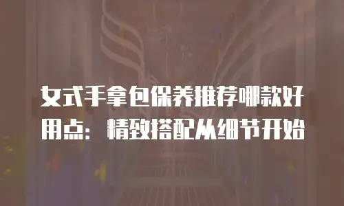 女式手拿包保养推荐哪款好用点：精致搭配从细节开始