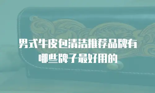男式牛皮包清洁推荐品牌有哪些牌子最好用的