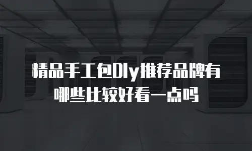 精品手工包DIy推荐品牌有哪些比较好看一点吗