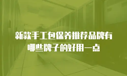 新款手工包保养推荐品牌有哪些牌子的好用一点