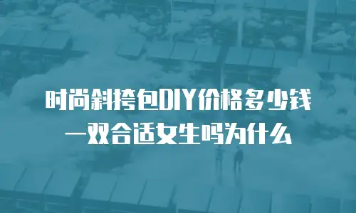 时尚斜挎包DIY价格多少钱一双合适女生吗为什么