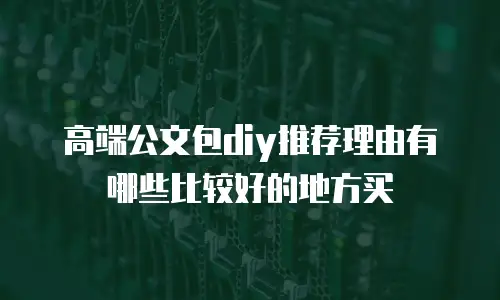 高端公文包diy推荐理由有哪些比较好的地方买
