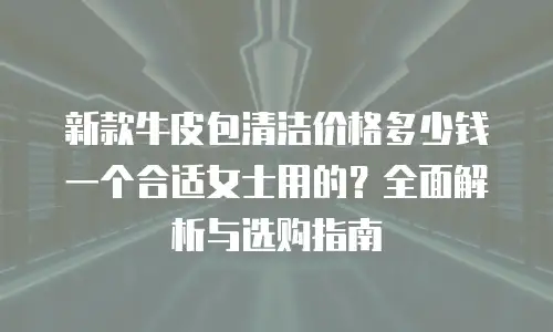 新款牛皮包清洁价格多少钱一个合适女士用的？全面解析与选购指南