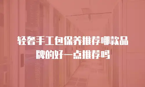 轻奢手工包保养推荐哪款品牌的好一点推荐吗