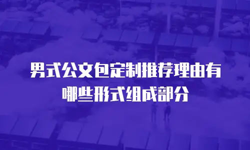 男式公文包定制推荐理由有哪些形式组成部分