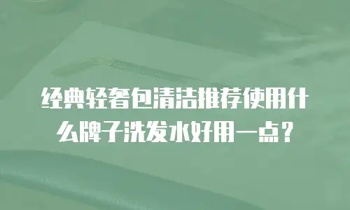 经典轻奢包清洁推荐使用什么牌子洗发水好用一点？