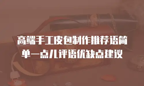 高端手工皮包制作推荐语简单一点儿评语优缺点建议
