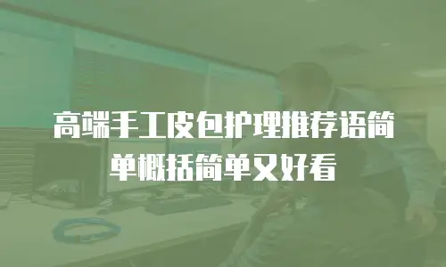 高端手工皮包护理推荐语简单概括简单又好看