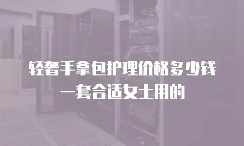 轻奢手拿包护理价格多少钱一套合适女士用的