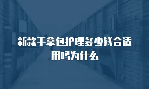 新款手拿包护理多少钱合适用吗为什么