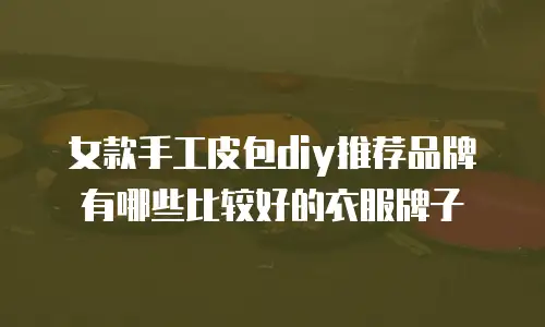 女款手工皮包diy推荐品牌有哪些比较好的衣服牌子