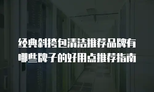经典斜挎包清洁推荐品牌有哪些牌子的好用点推荐指南