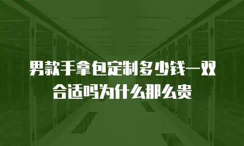 男款手拿包定制多少钱一双合适吗为什么那么贵