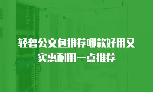 轻奢公文包推荐哪款好用又实惠耐用一点推荐