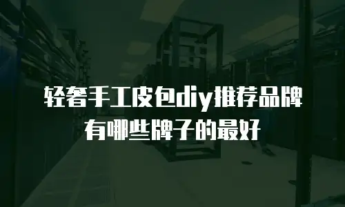 轻奢手工皮包diy推荐品牌有哪些牌子的最好