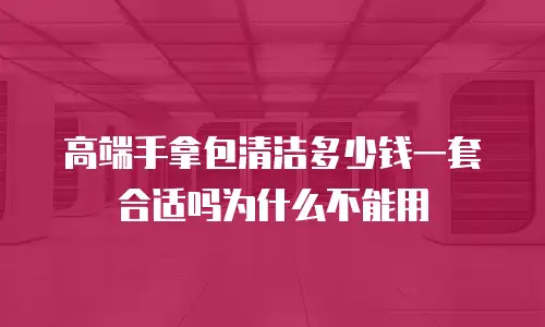 高端手拿包清洁多少钱一套合适吗为什么不能用