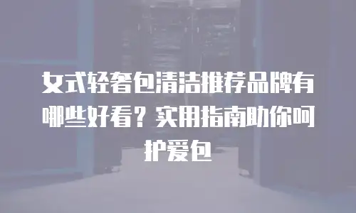 女式轻奢包清洁推荐品牌有哪些好看？实用指南助你呵护爱包