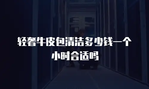 轻奢牛皮包清洁多少钱一个小时合适吗