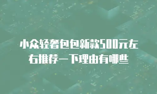 小众轻奢包包新款500元左右推荐一下理由有哪些