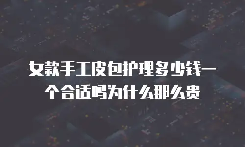 女款手工皮包护理多少钱一个合适吗为什么那么贵