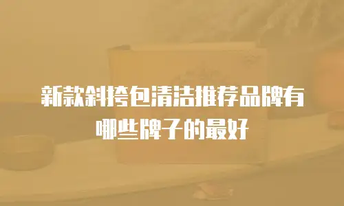 新款斜挎包清洁推荐品牌有哪些牌子的最好