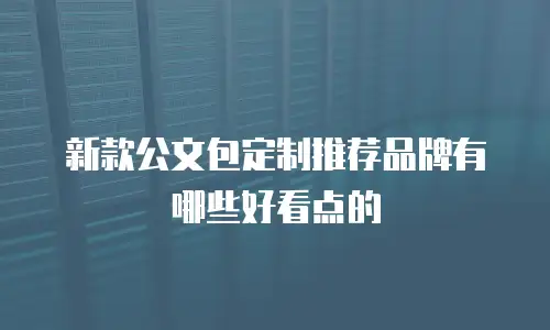 新款公文包定制推荐品牌有哪些好看点的