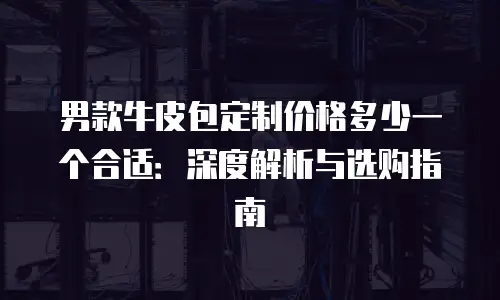 男款牛皮包定制价格多少一个合适：深度解析与选购指南