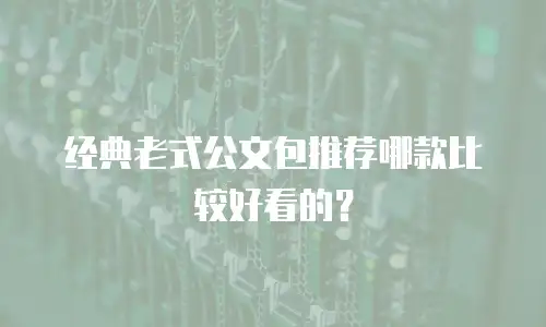 经典老式公文包推荐哪款比较好看的？