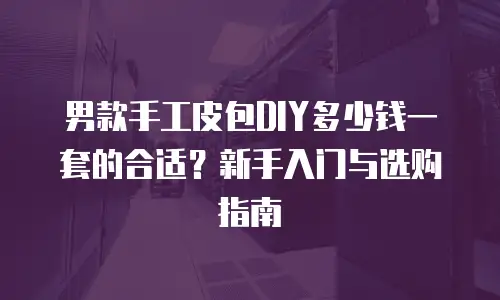 男款手工皮包DIY多少钱一套的合适？新手入门与选购指南