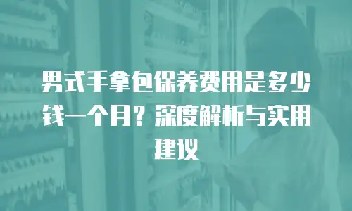 男式手拿包保养费用是多少钱一个月？深度解析与实用建议