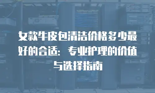 女款牛皮包清洁价格多少最好的合适：专业护理的价值与选择指南