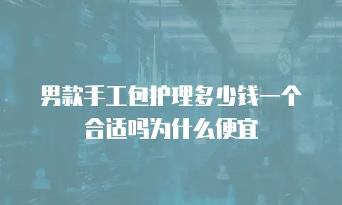 男款手工包护理多少钱一个合适吗为什么便宜
