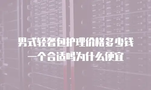 男式轻奢包护理价格多少钱一个合适吗为什么便宜