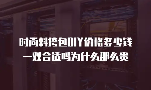 时尚斜挎包DIY价格多少钱一双合适吗为什么那么贵
