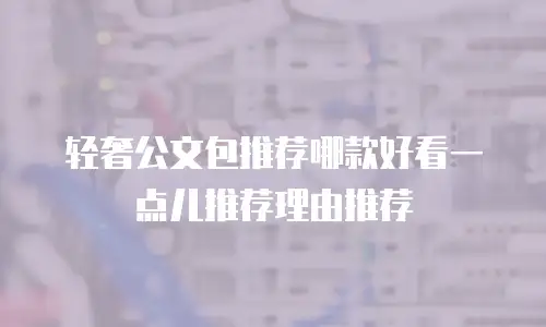 轻奢公文包推荐哪款好看一点儿推荐理由推荐