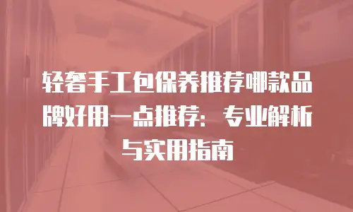 轻奢手工包保养推荐哪款品牌好用一点推荐：专业解析与实用指南