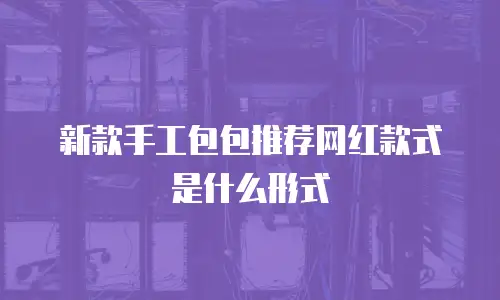 新款手工包包推荐网红款式是什么形式