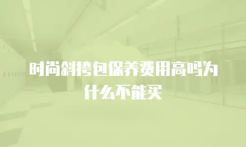时尚斜挎包保养费用高吗为什么不能买