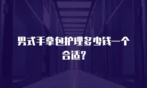 男式手拿包护理多少钱一个合适？
