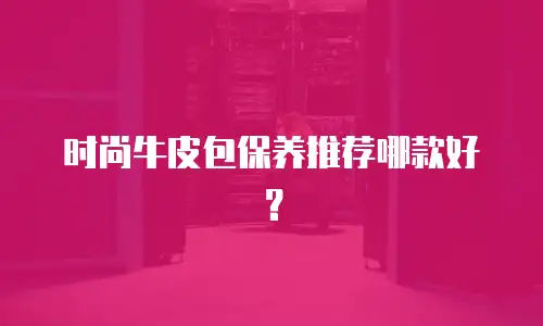 时尚牛皮包保养推荐哪款好？